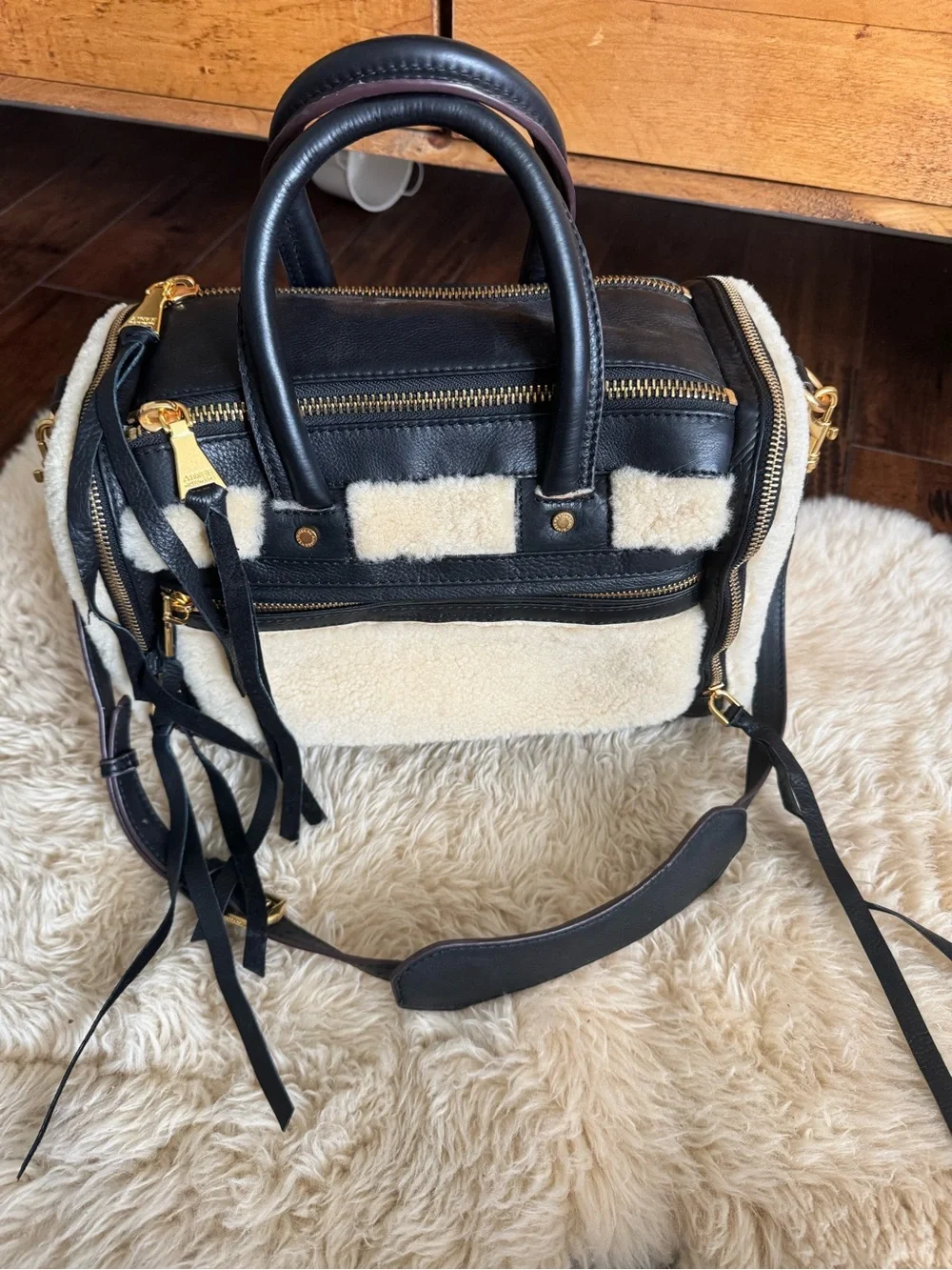 Aimee Kestenberg Shearling Accent Blac